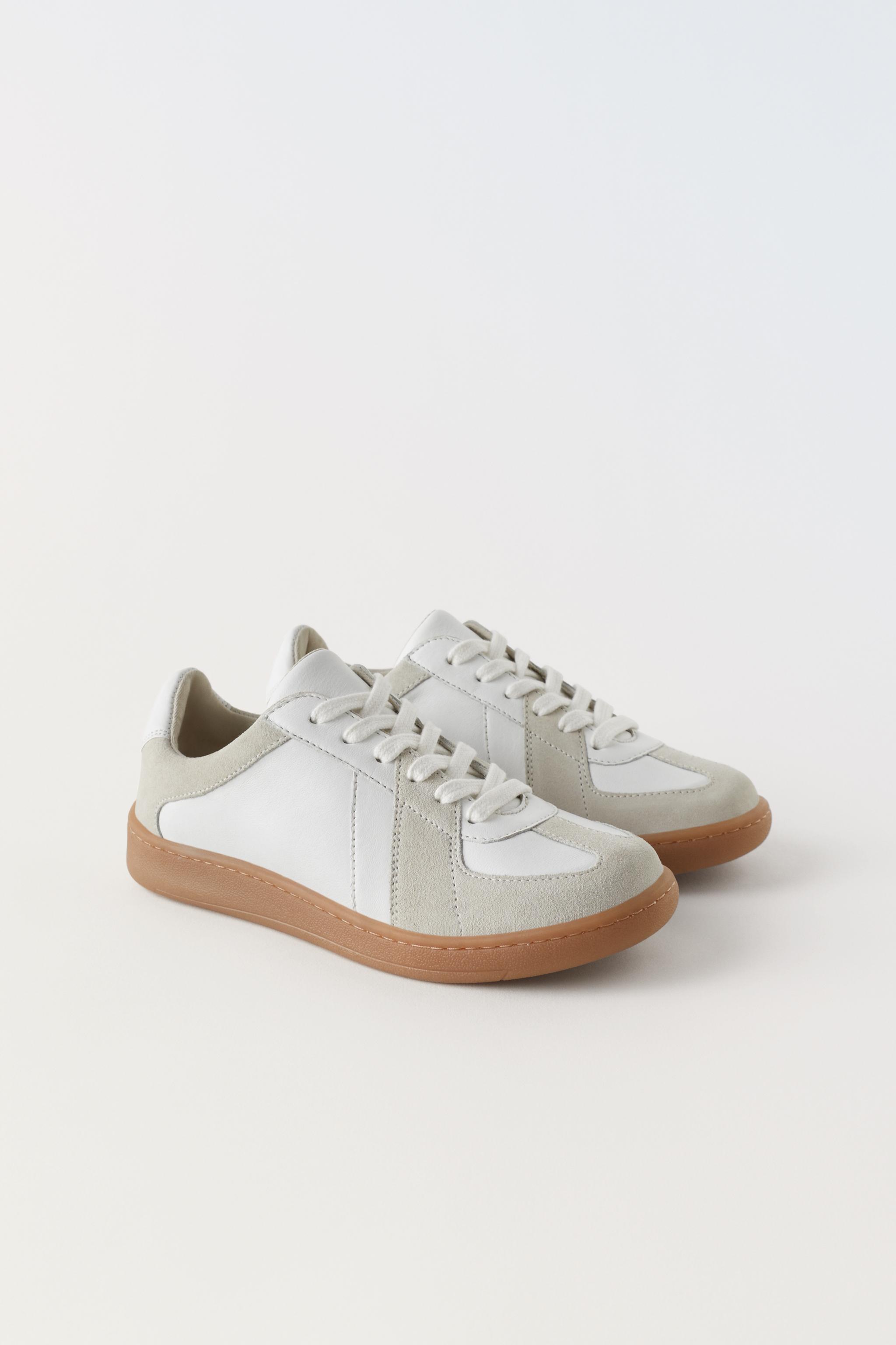 Zara white sale trainers womens