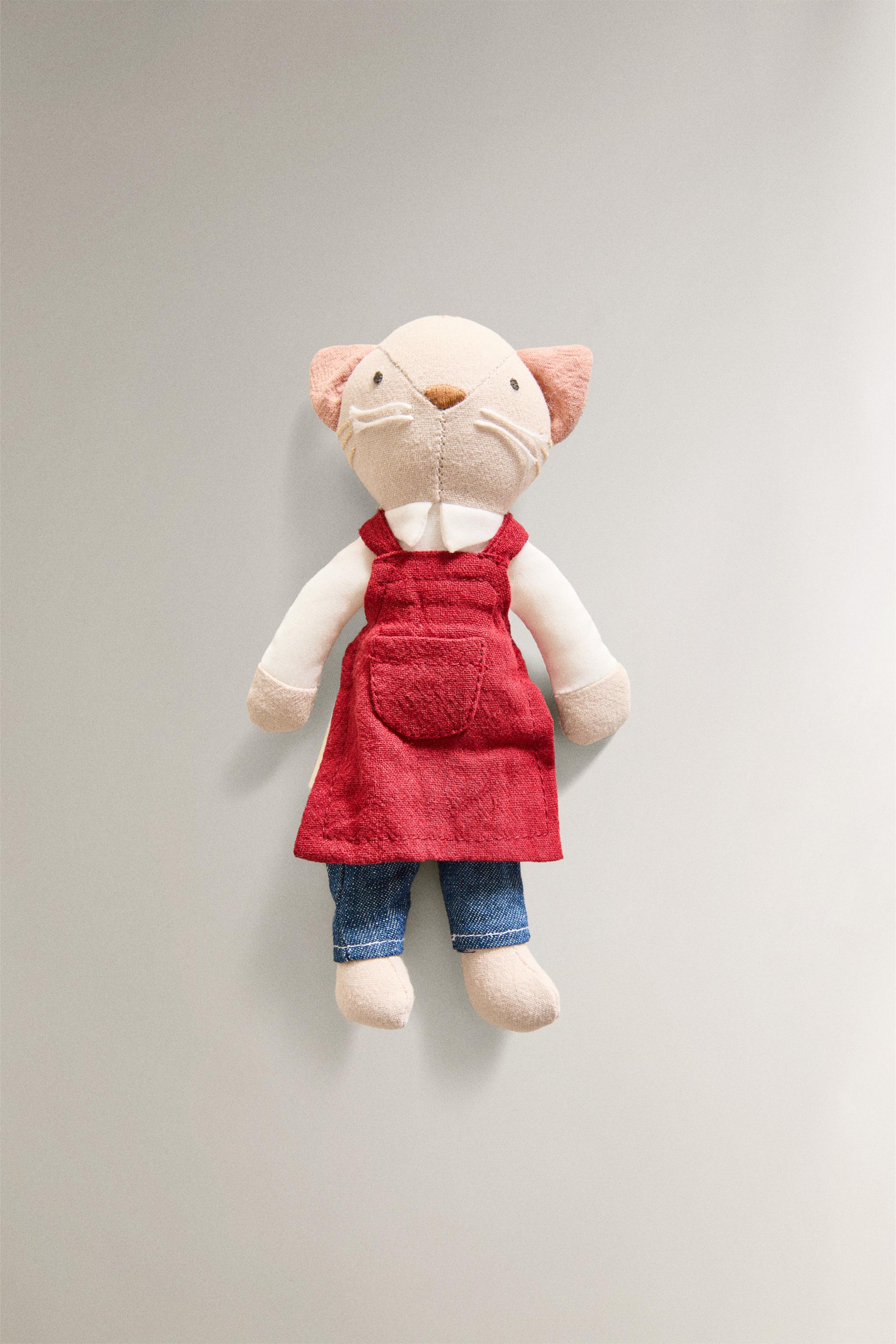 Детские мягкие игрушки Zara KIDS' CAT FAMILY PLUSH TOYS SET (SET OF 3) — фото 4