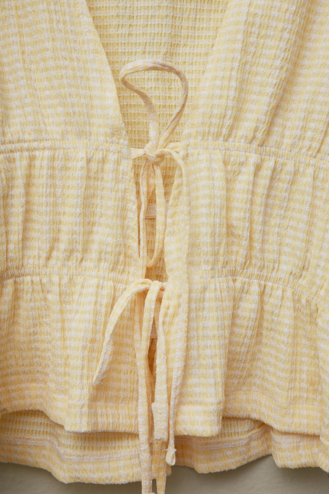 GINGHAM TIE TOP - Image 3