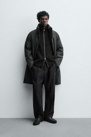 CAÇADORA EMBUATADA LLARGA - VERD de Zara