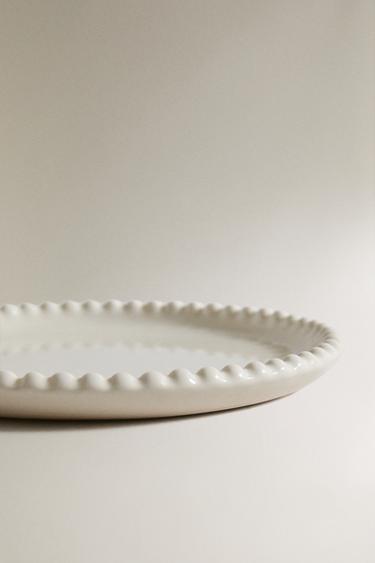 PLATEAU CÉRAMIQUE CIRCULAIRE - Écru de Zara - Image 3