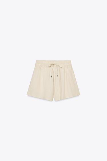 BERMUDA BOXER AVEC LIN - Sable de Zara - Image 5