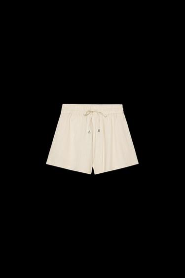BOXER-BERMUDASHORTS MIT LEINEN - Sandfarben von Zara - Bild 0