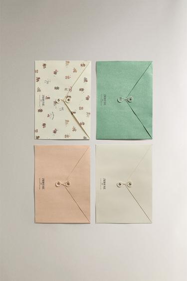 ROLLER SKATE ENVELOPES (SET OF 4) - متعدد الألوان الخاص بـ Zara