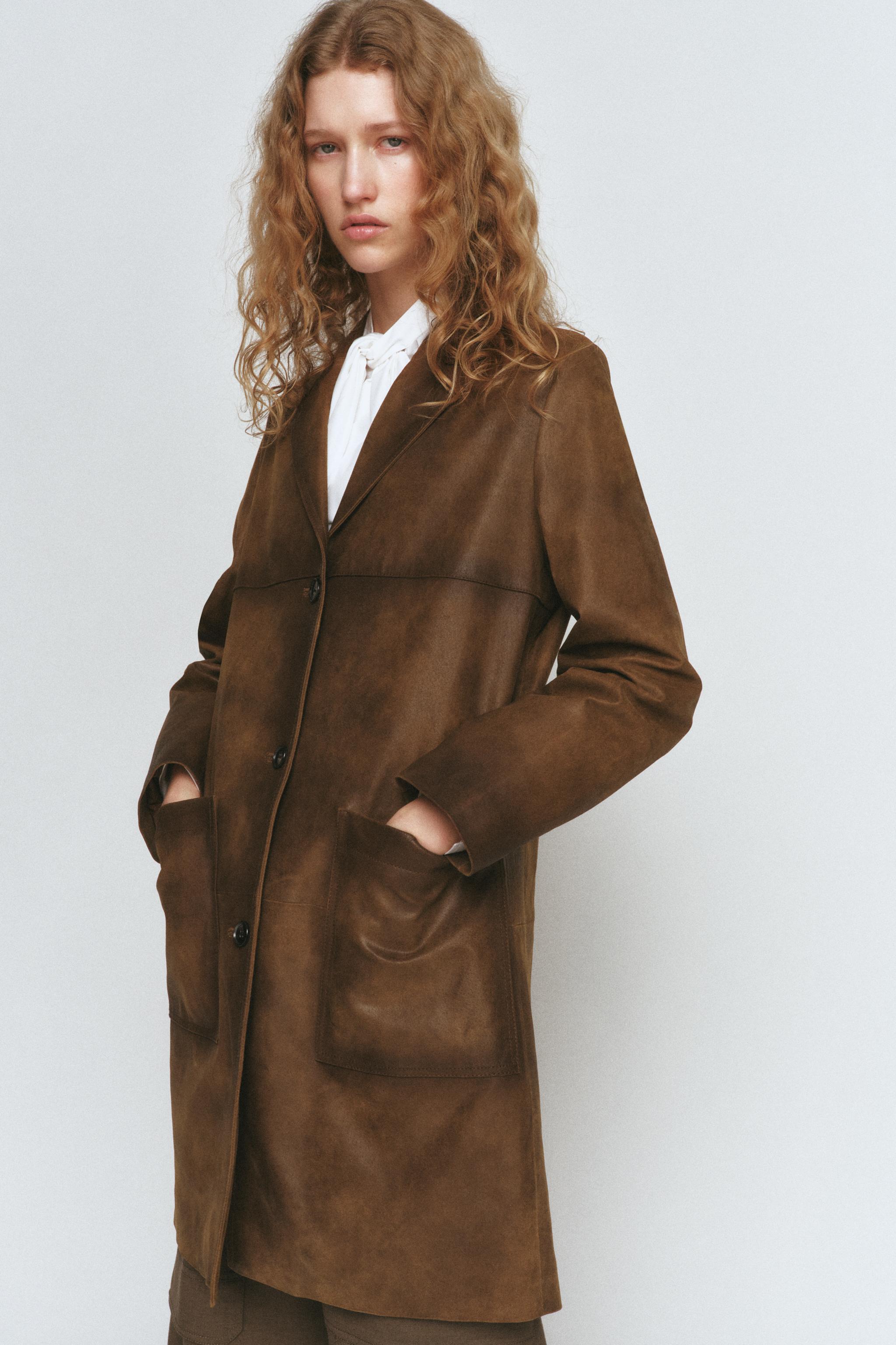100% LEATHER COAT ZW COLLECTION LIMITED EDITION