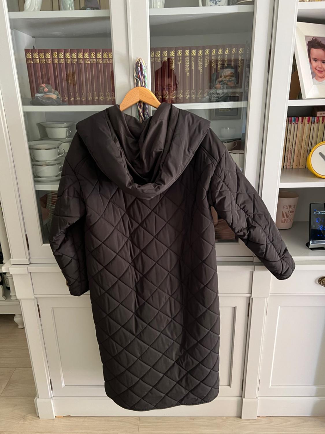 WATER-REPELLENT LONG QUILTED COAT - Image 2