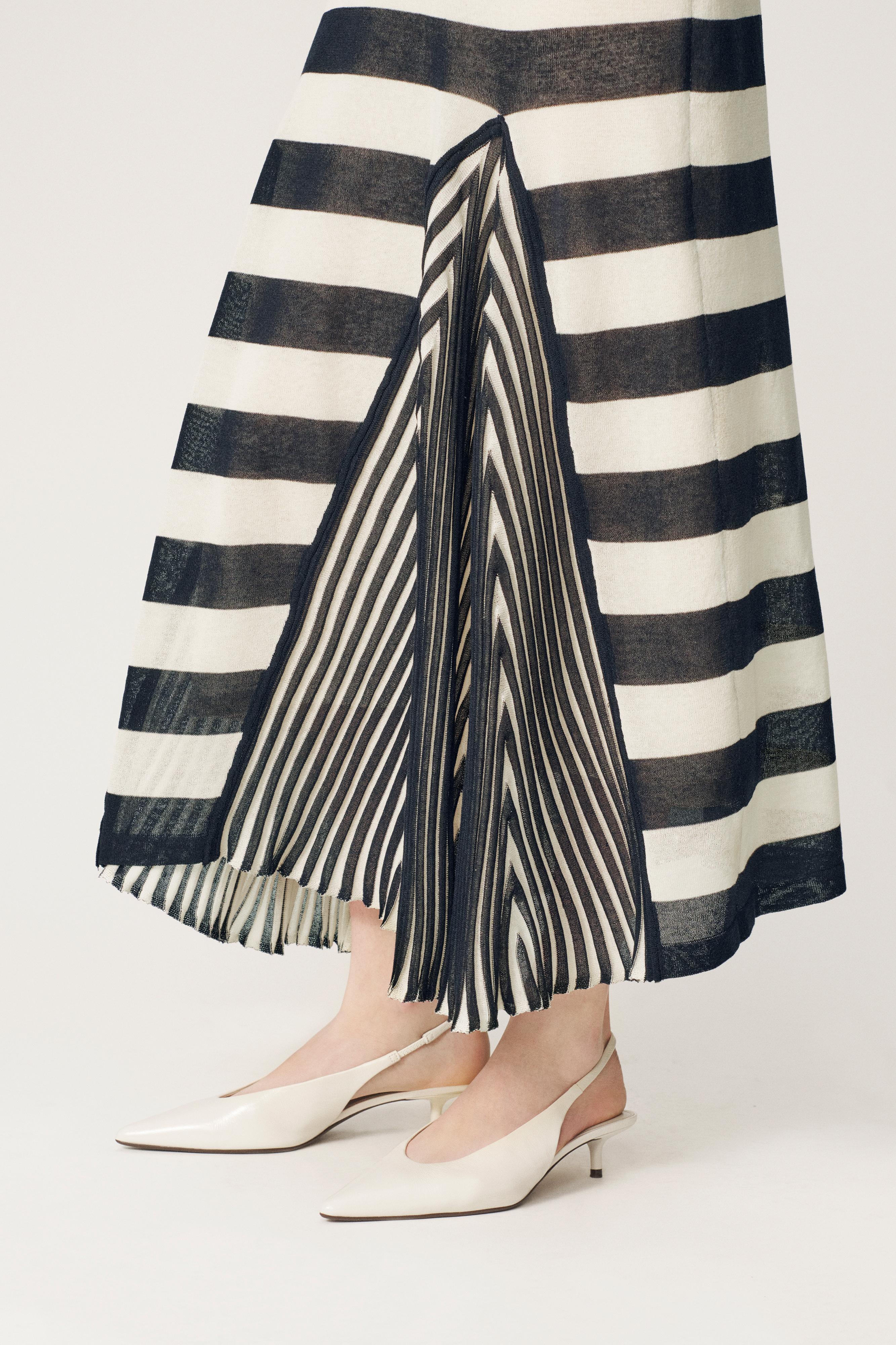 Zara ÇİZGİLİ ELBİSE - THE ITEM ZARA WOMAN görsel 4