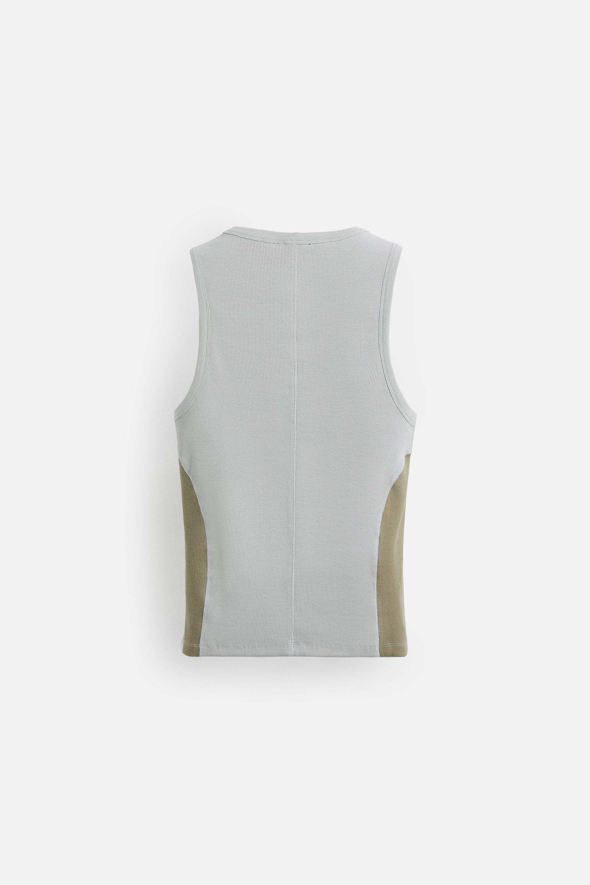 【ZARA】リブ編みカラーブロックタンクトップ | 0722/473/819 00722473819-e2.jpg?ts=