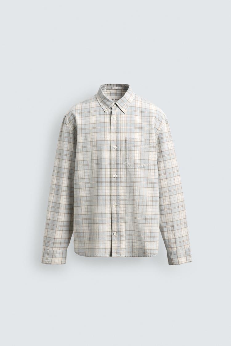 ZARA REGULAR FIT CHECK SHIRT