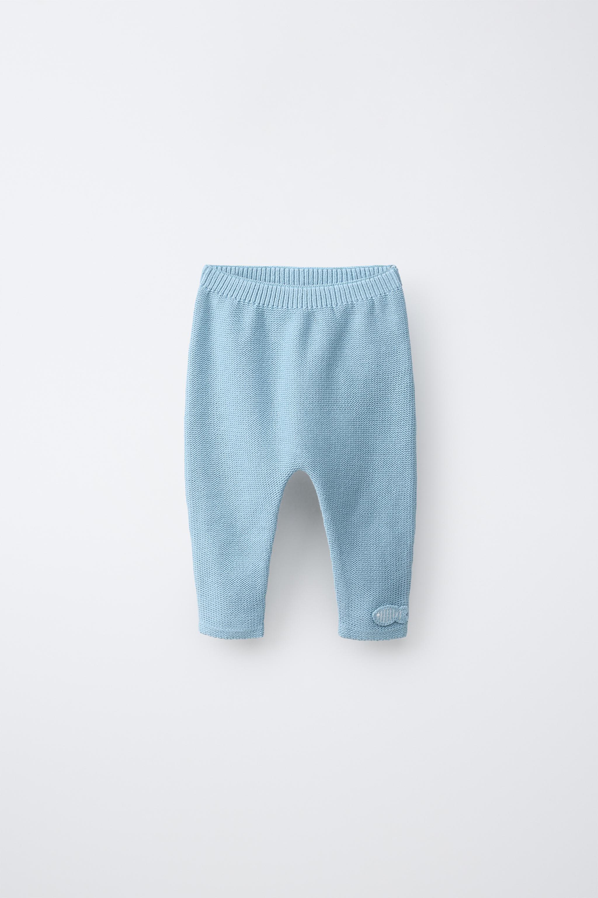 FISH APPLIQUÉ KNIT PANTS