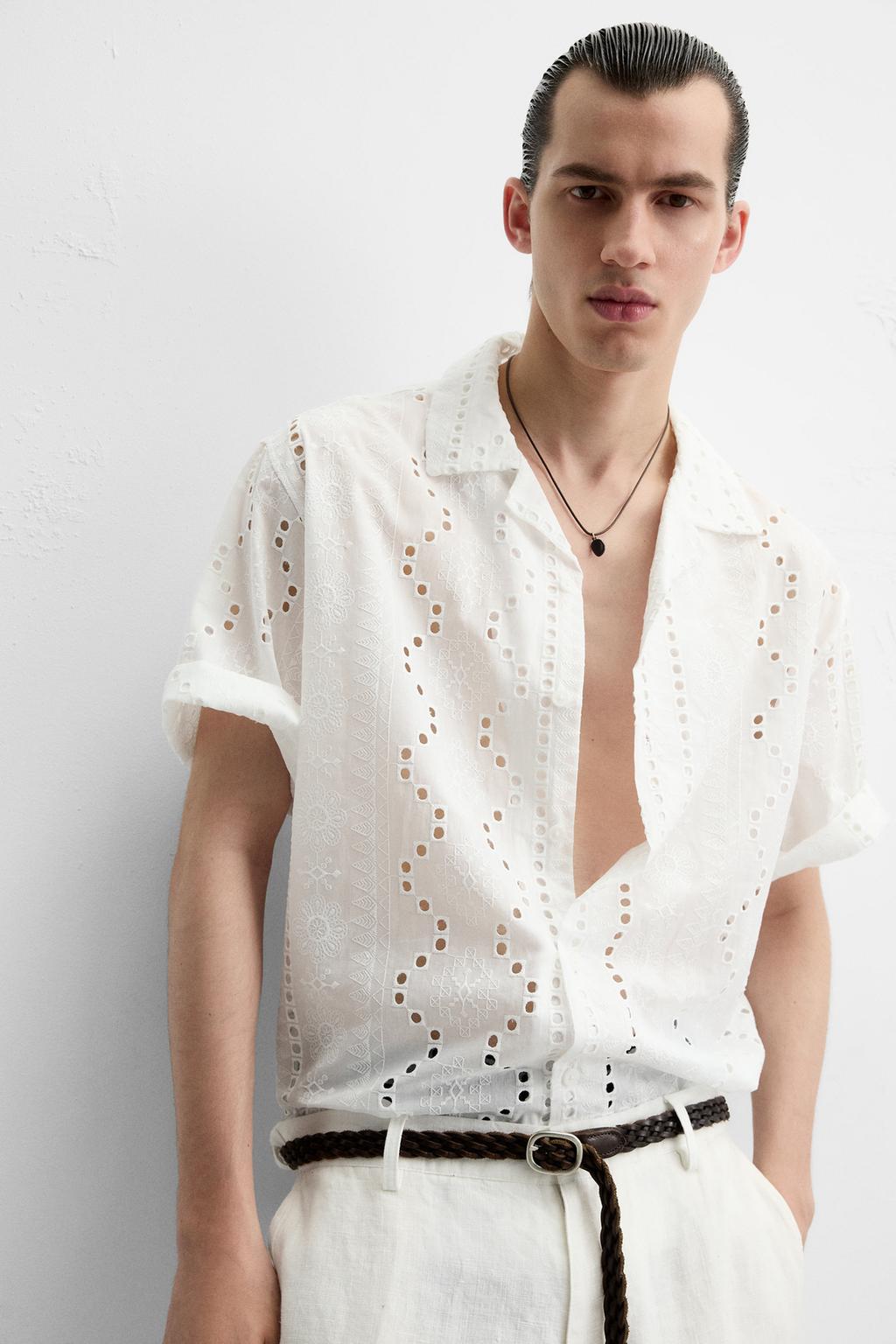 Thumbnail image for EMBROIDERED CUTWORK SHIRT