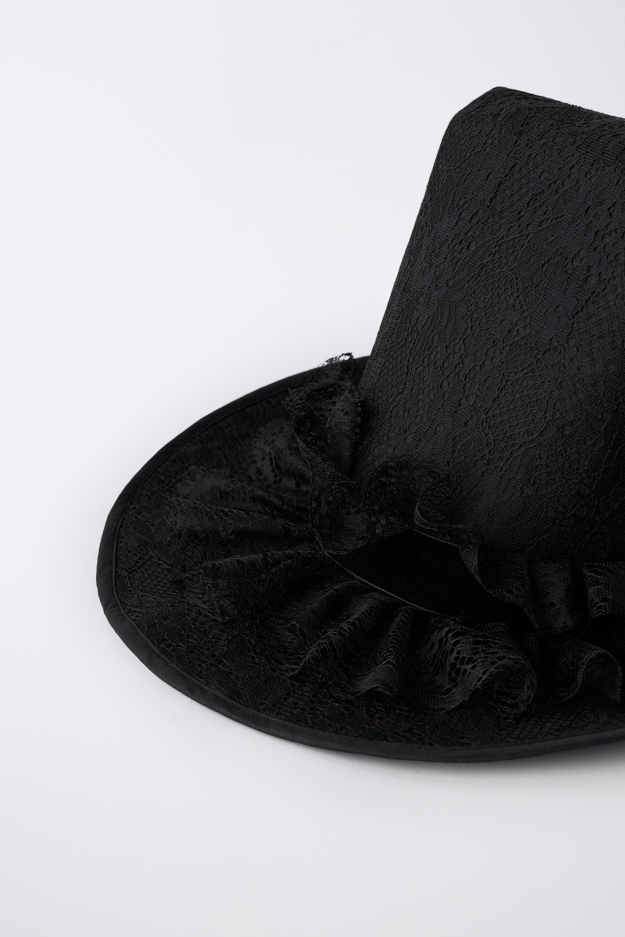 LACE WITCH COSTUME HAT