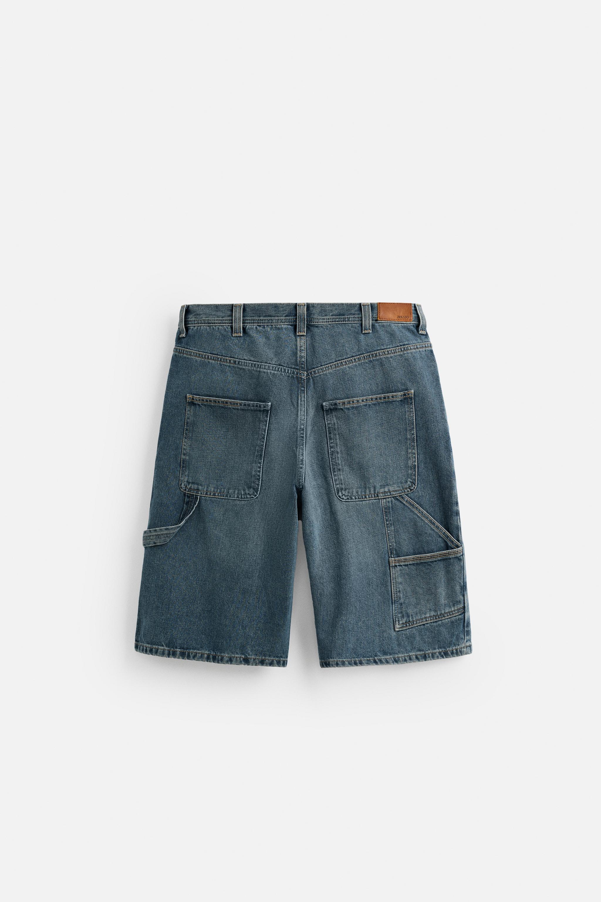 【oan】Roa Carpenter Bermuda Denim Women's BDG Blue Carpenter Style Bermuda Denim Shorts sz 32