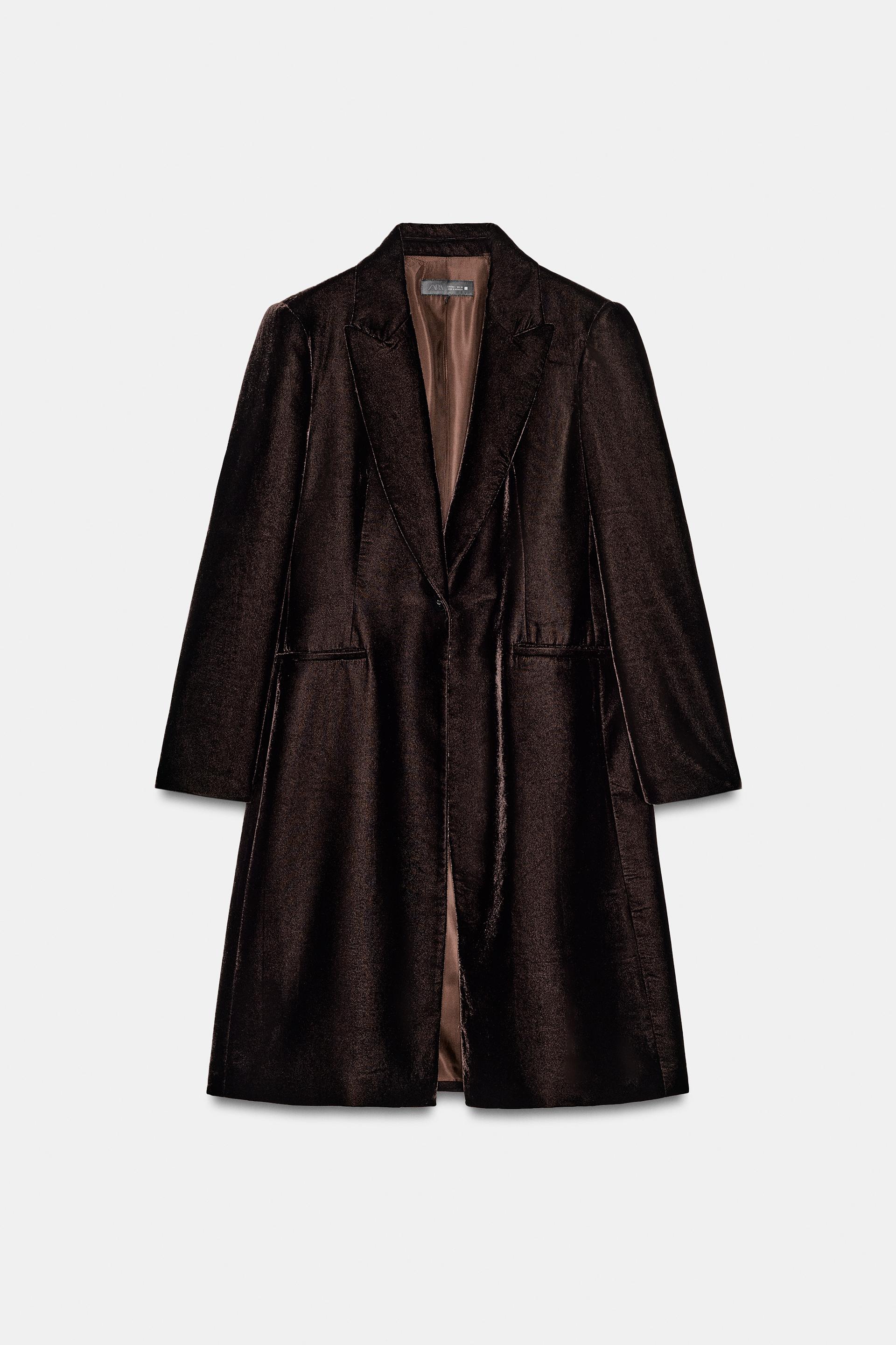 Velvet Coat With Button