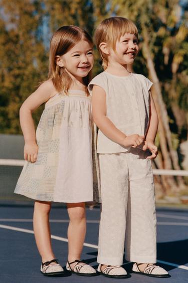 TIMELESS - PANTALÓN CULOTTE BORDADO SUIZO - Blanco de Zara