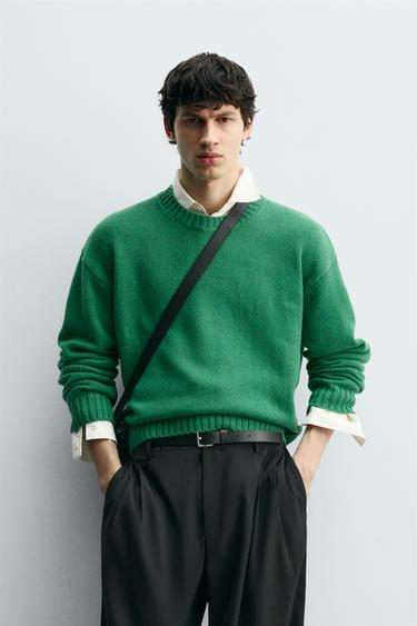 ÁO LEN 100% SỢI LEN - Xanh lục từ Zara