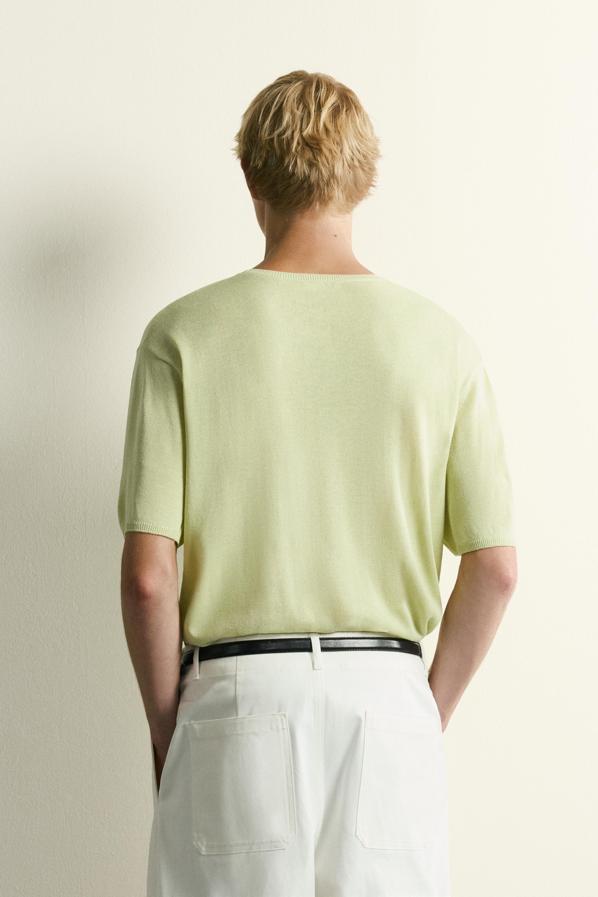 RELAXED FIT LIGHTWEIGHT KNIT T-SHIRT