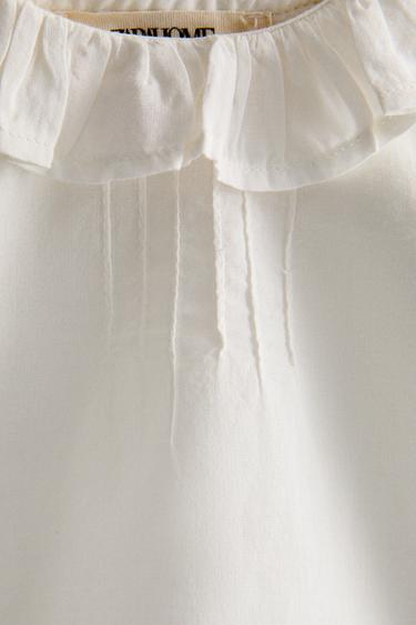 CHILDREN'S SHIRT WITH COLLAR DETAIL - Oyster-white by Zara - Image 3