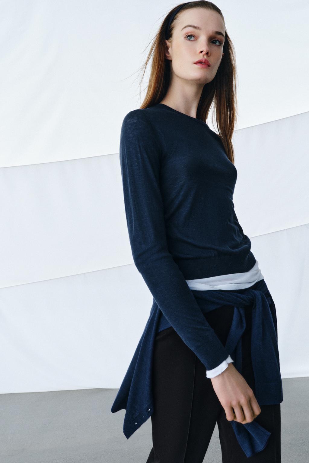EXTRA-FINE WOOL AND SILK JUMPER - image 2