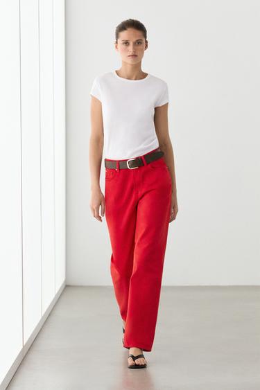 Zara 100% mercerised cotton short sleeve T-shirt - White - Image 0