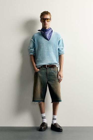 JERSEY REVERSIBLE RELAXED FIT - Azul claro de Zara - Imagen 0