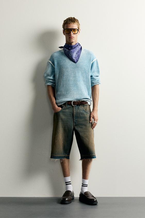 JERSEY REVERSIBLE RELAXED FIT - Azul claro de Zara - Imagen 0