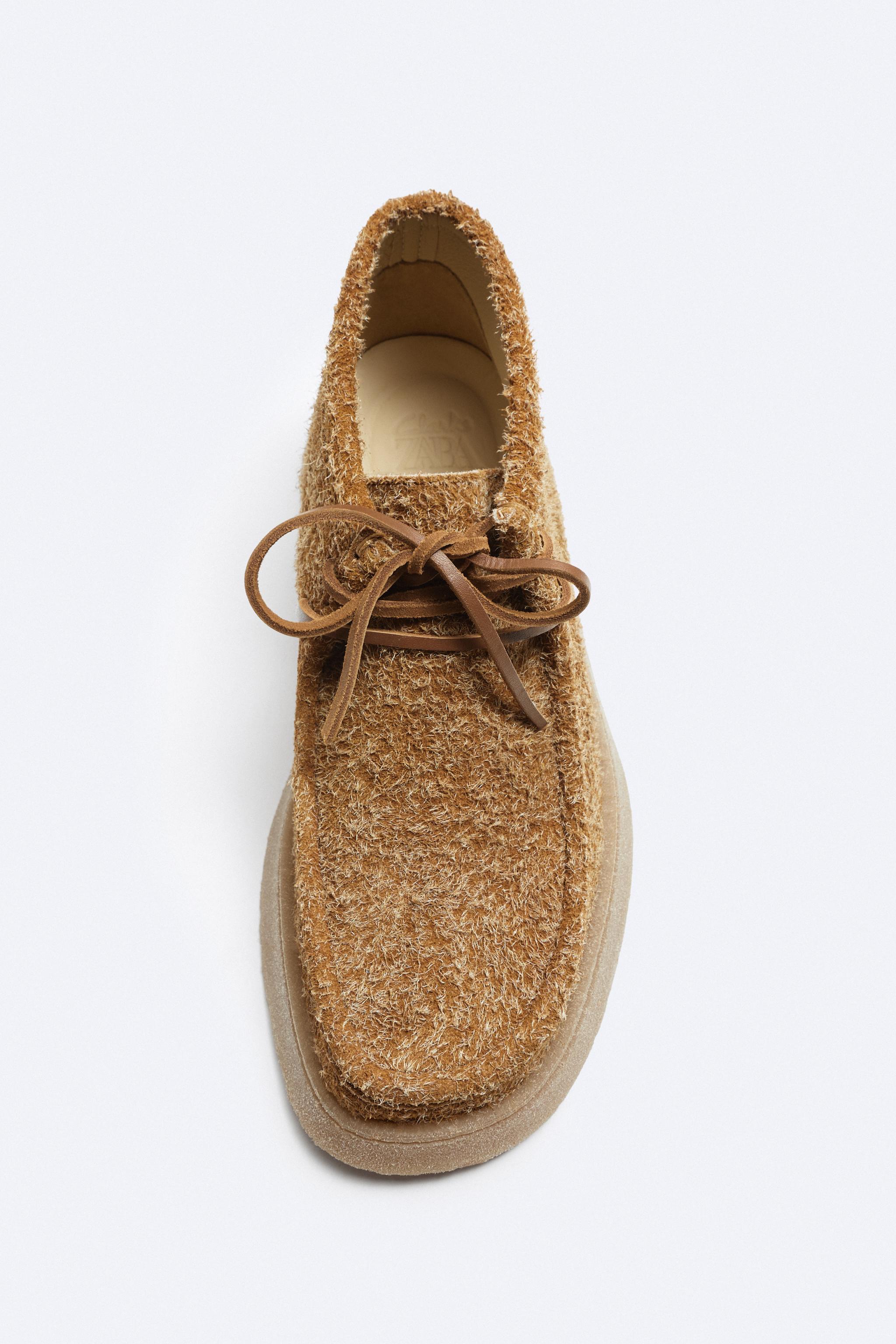 CLARKS® x ZARA WALLABEE® SUEDE DESERT BOOTS - Sandy Brown | ZARA 