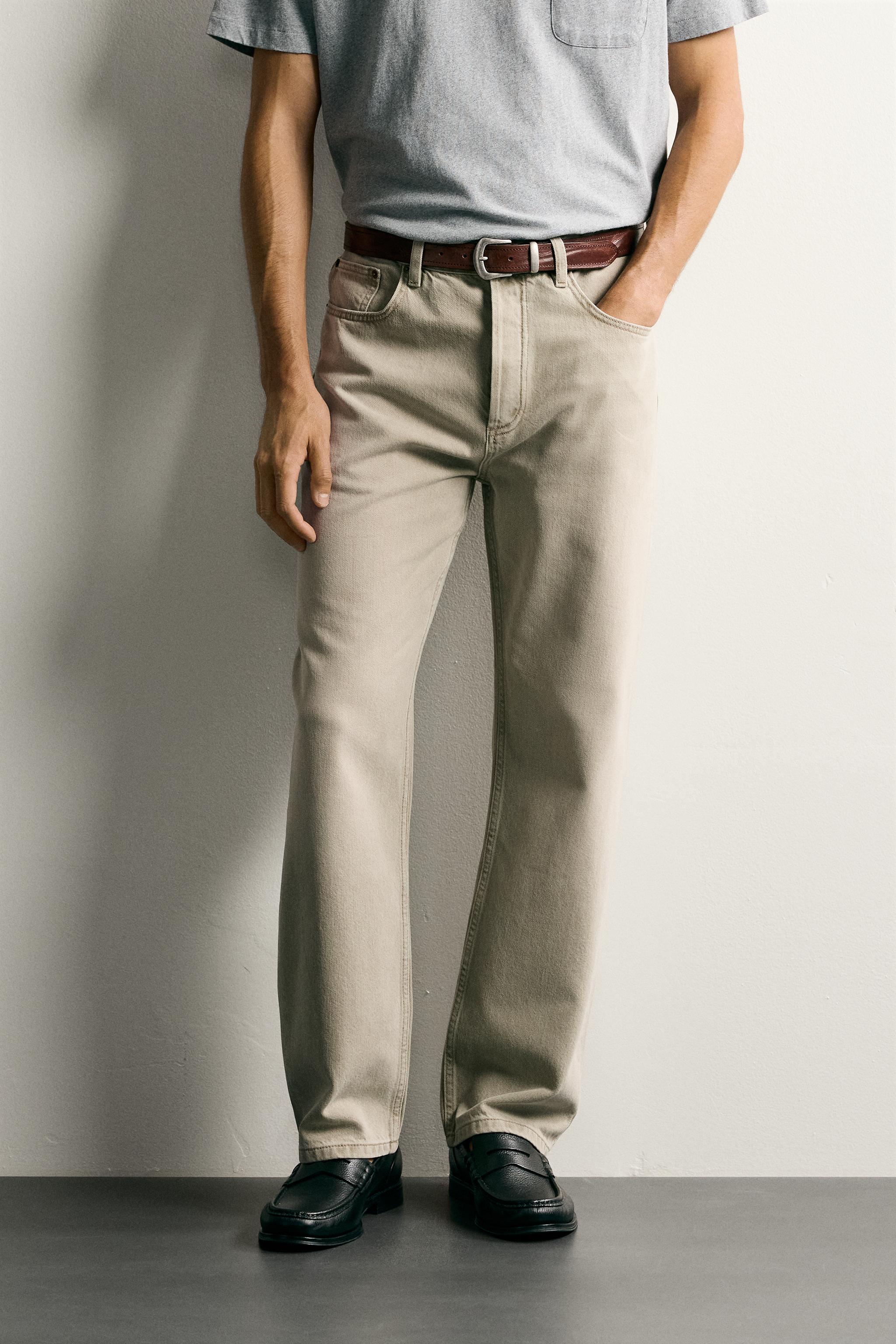 STRAIGHT ANKLE FIT JEANS — Earth