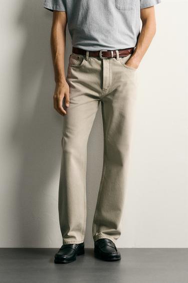 STRAIGHT ANKLE FIT JEANS - Earth by Zara