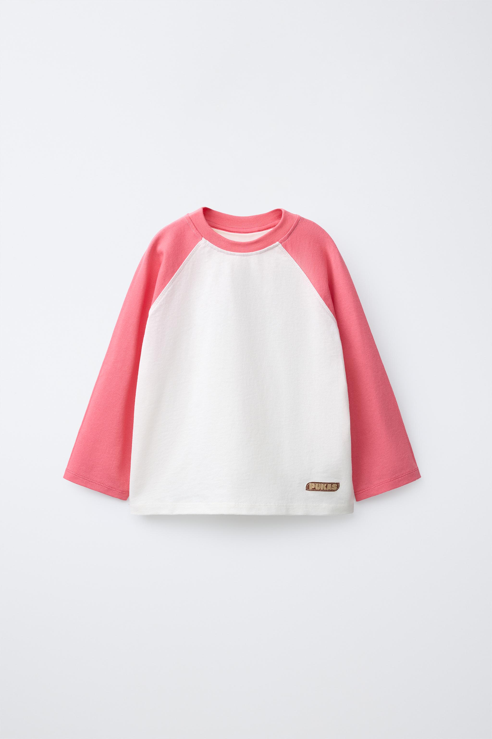 PUKAS SURF RAGLAN SLEEVE T-SHIRT - Pink | ZARA United States