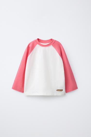 PUKAS SURF RAGLAN SLEEVE T-SHIRT - Pink by Zara