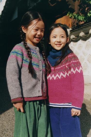 Zara 燈芯絨燈籠褲 - 綠色