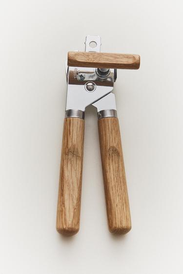 OAK WOOD MANUAL TIN OPENER - Light brown by Zara