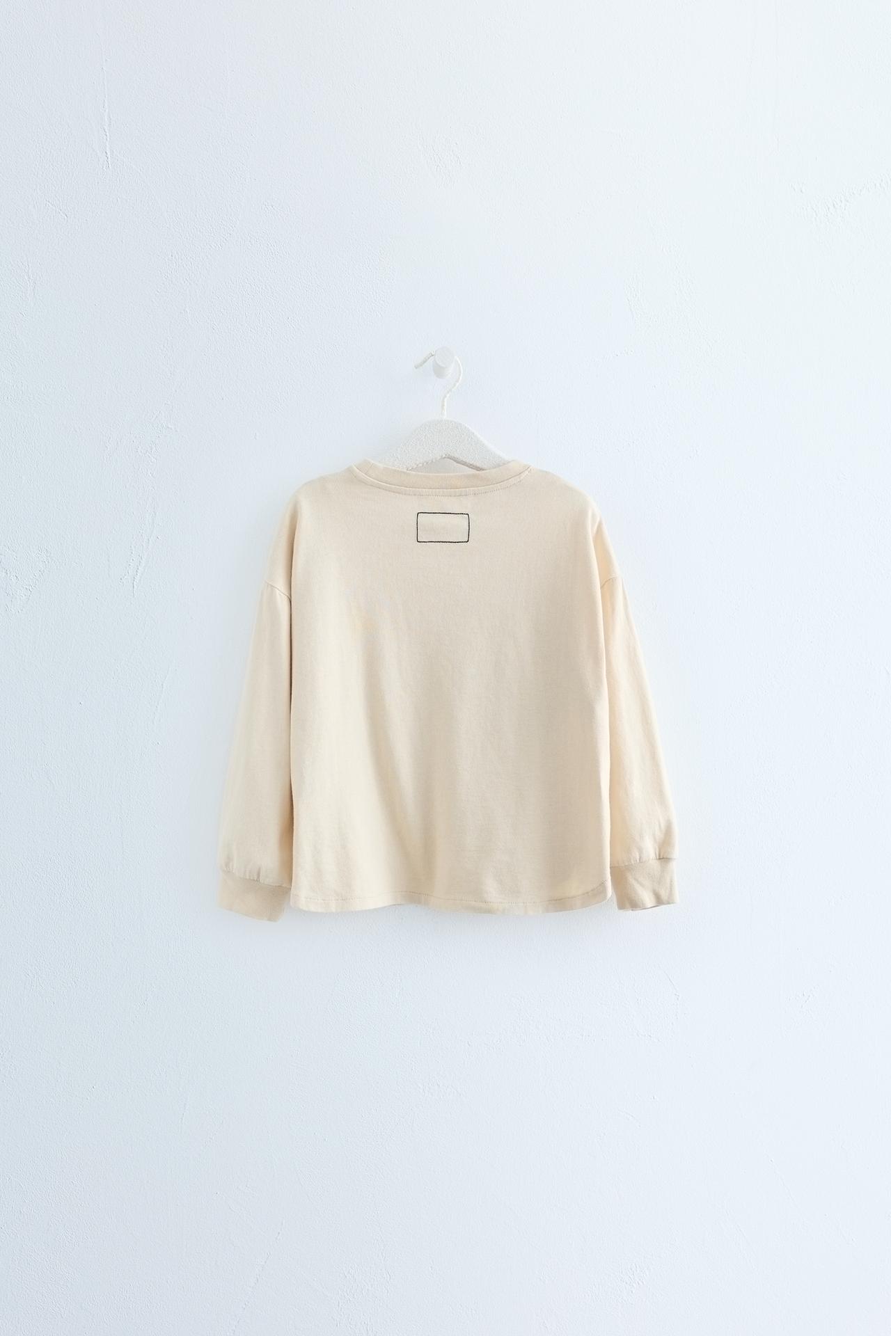ZARA TIMELESS - PLAIN CUFF T-SHIRT — Beige