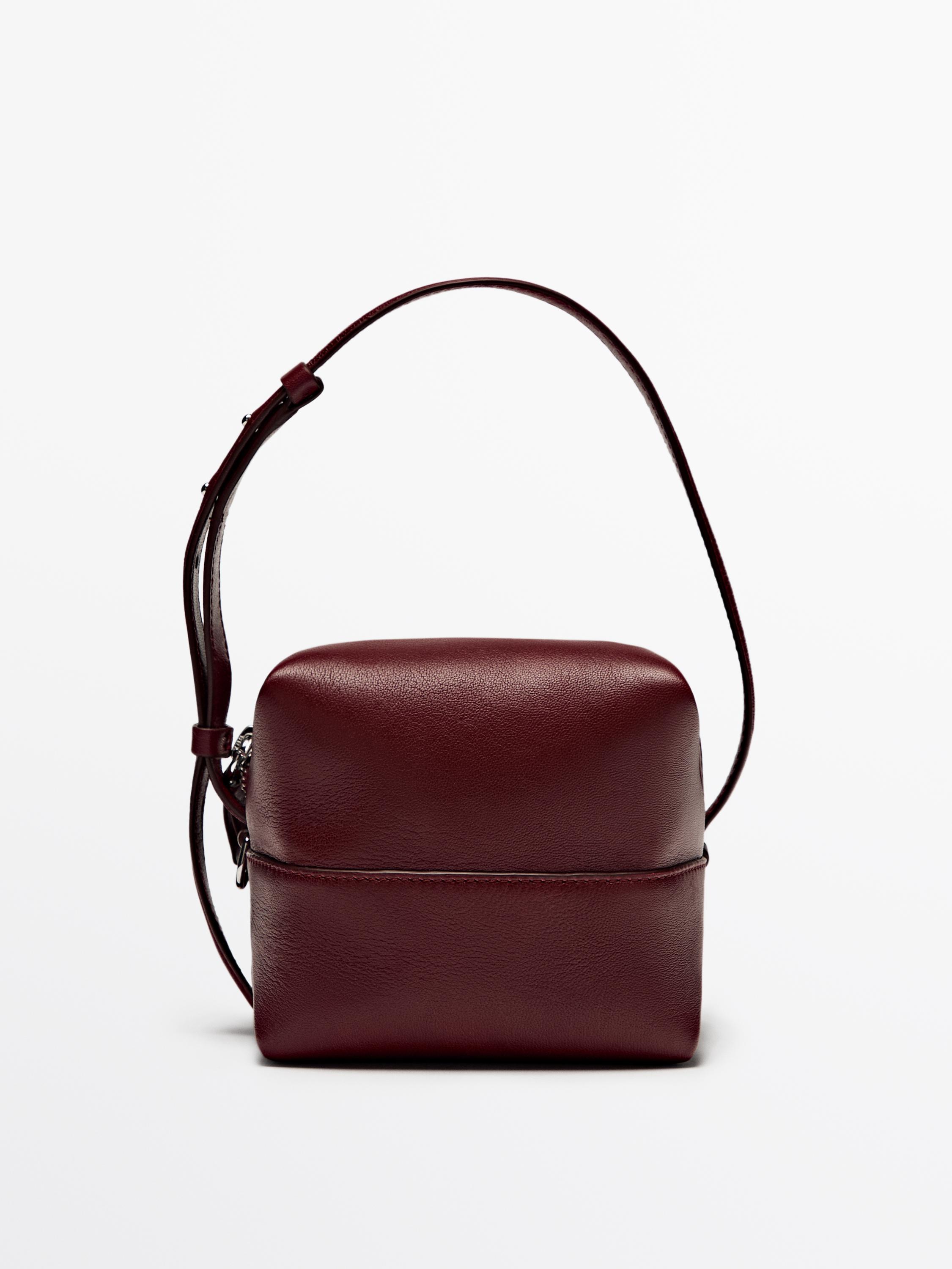 Nappa leather mini crossbody bag