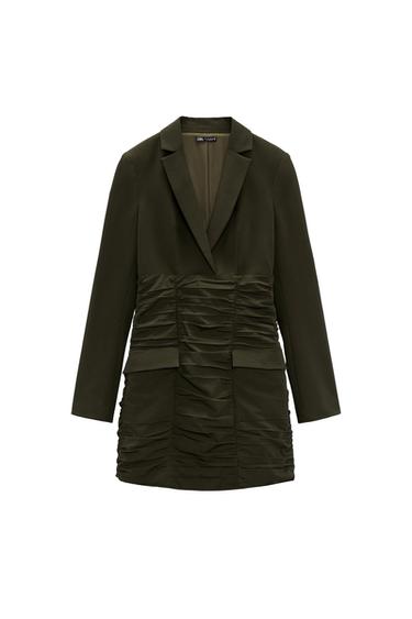 VESTIDO BLAZER DRAPEADOS