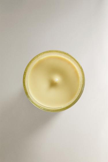 (155 G) VETIVER MELON SCENTED CANDLE - Dark bottle green by Zara - Image 2