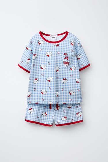 6-14 AÑOS/ PIJAMA HELLO KITTY © SANRIO - Azul de Zara