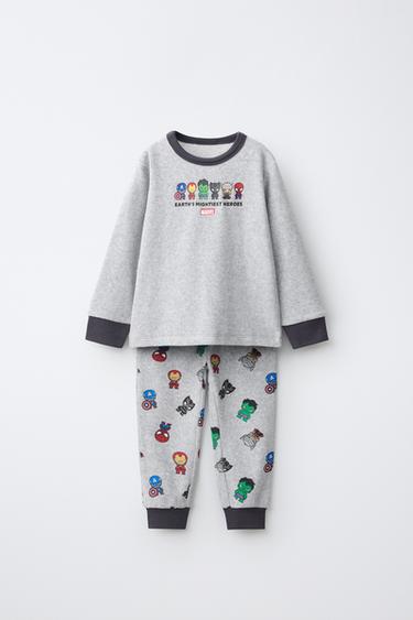 1.5-6 YEARS / THE AVENGERS © MARVEL VELOUR PYJAMAS — Grey marl 1