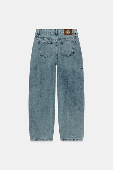 JEAN ZW COLLECTION ANKLE BALLOON TAILLE NORMALE - Bleu clair de Zara - Image 4