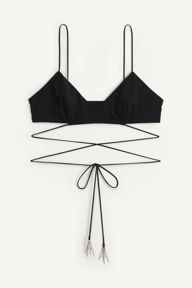 SOUTIEN-GORGE TRIANGLE À DÉCORS LIMITED EDITION - Noir de Zara - Image 4