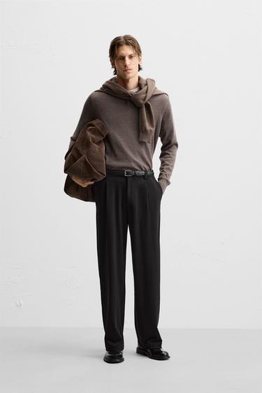 WIDE-LEG FLOWING TROUSERS - Black by Zara - Image 0
