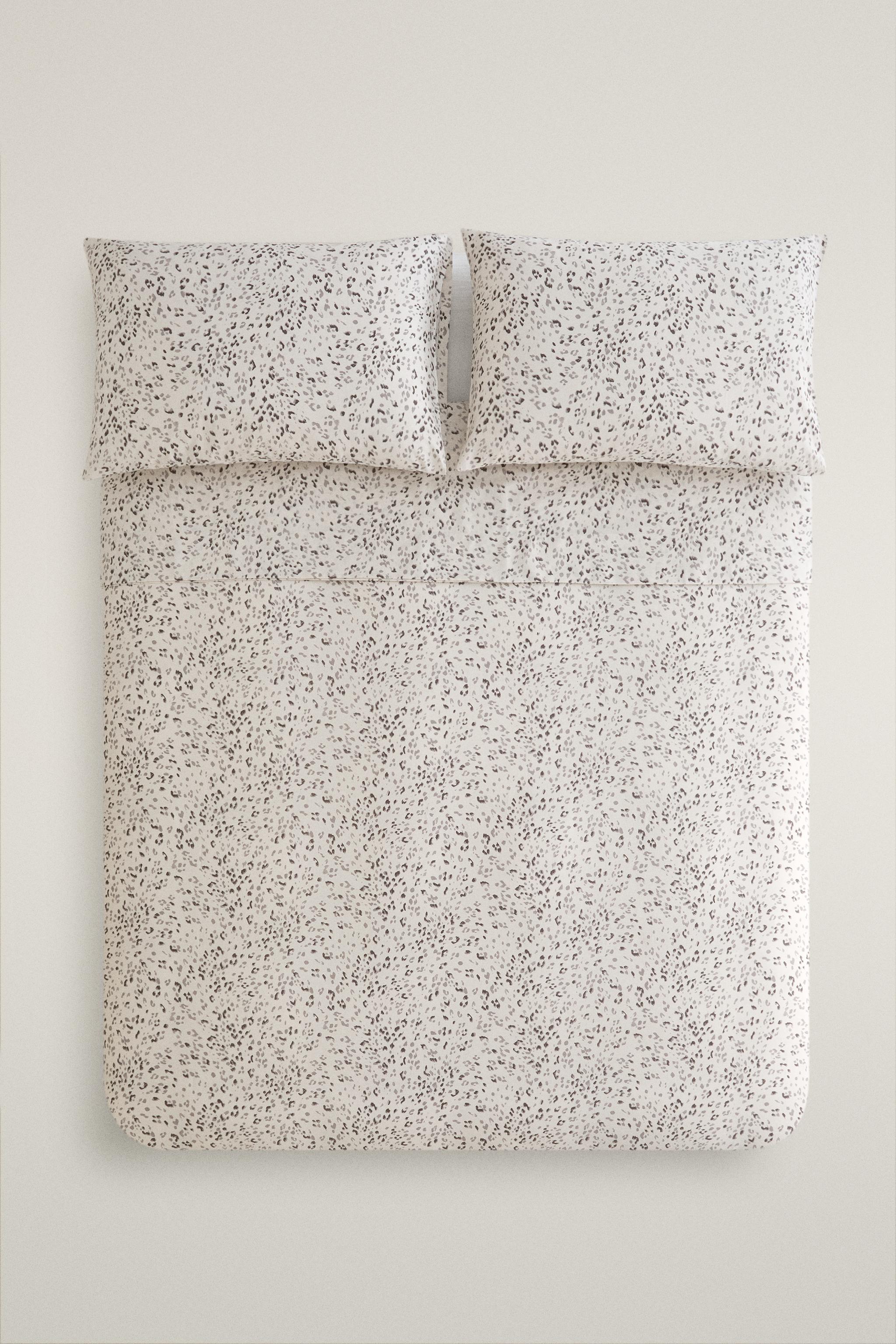 HOUSSE DE COUETTE À IMPRIMÉ ANIMAL SATIN (300 FILS)