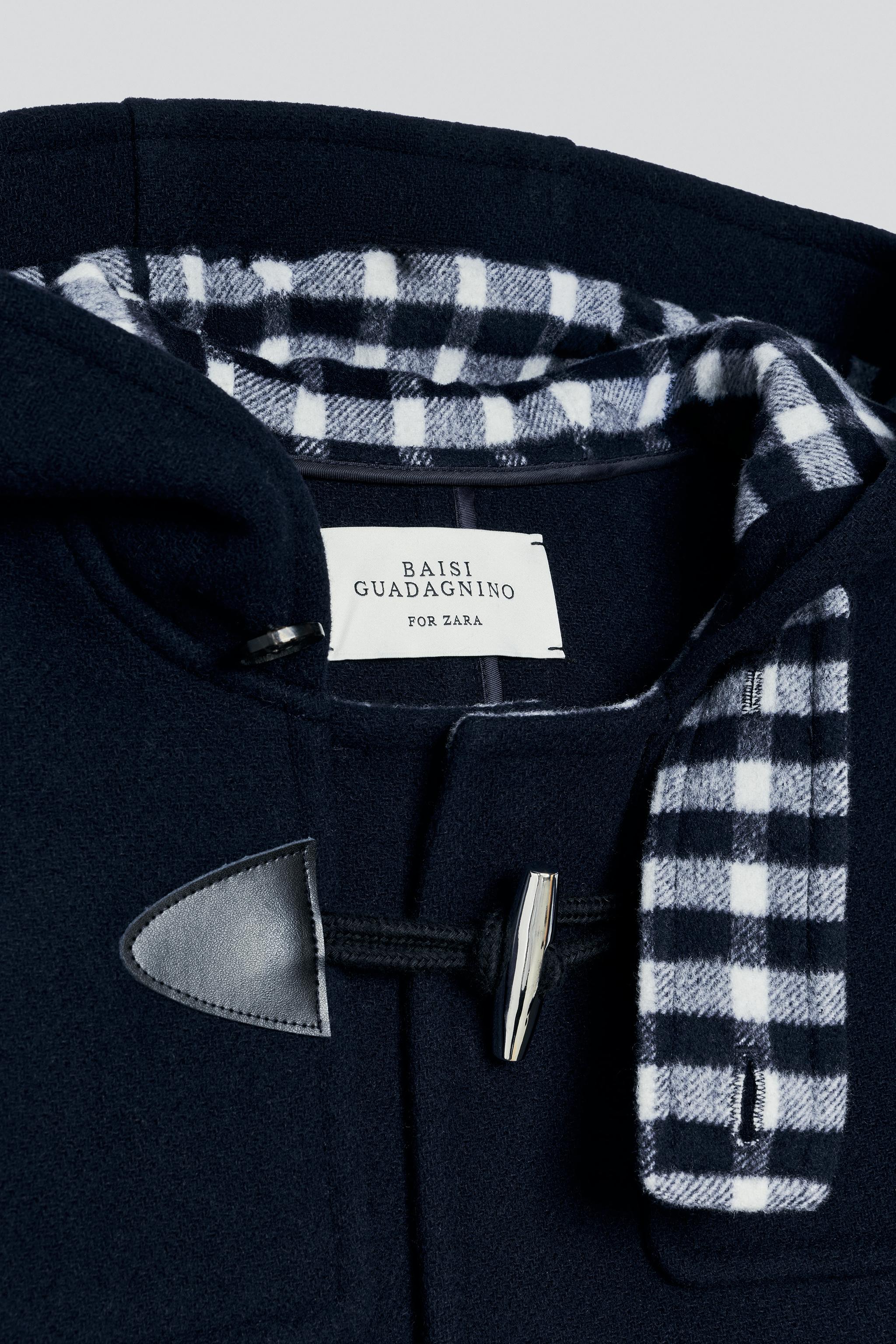 100% WOOL CROPPED FIT COAT - thumbnail 6