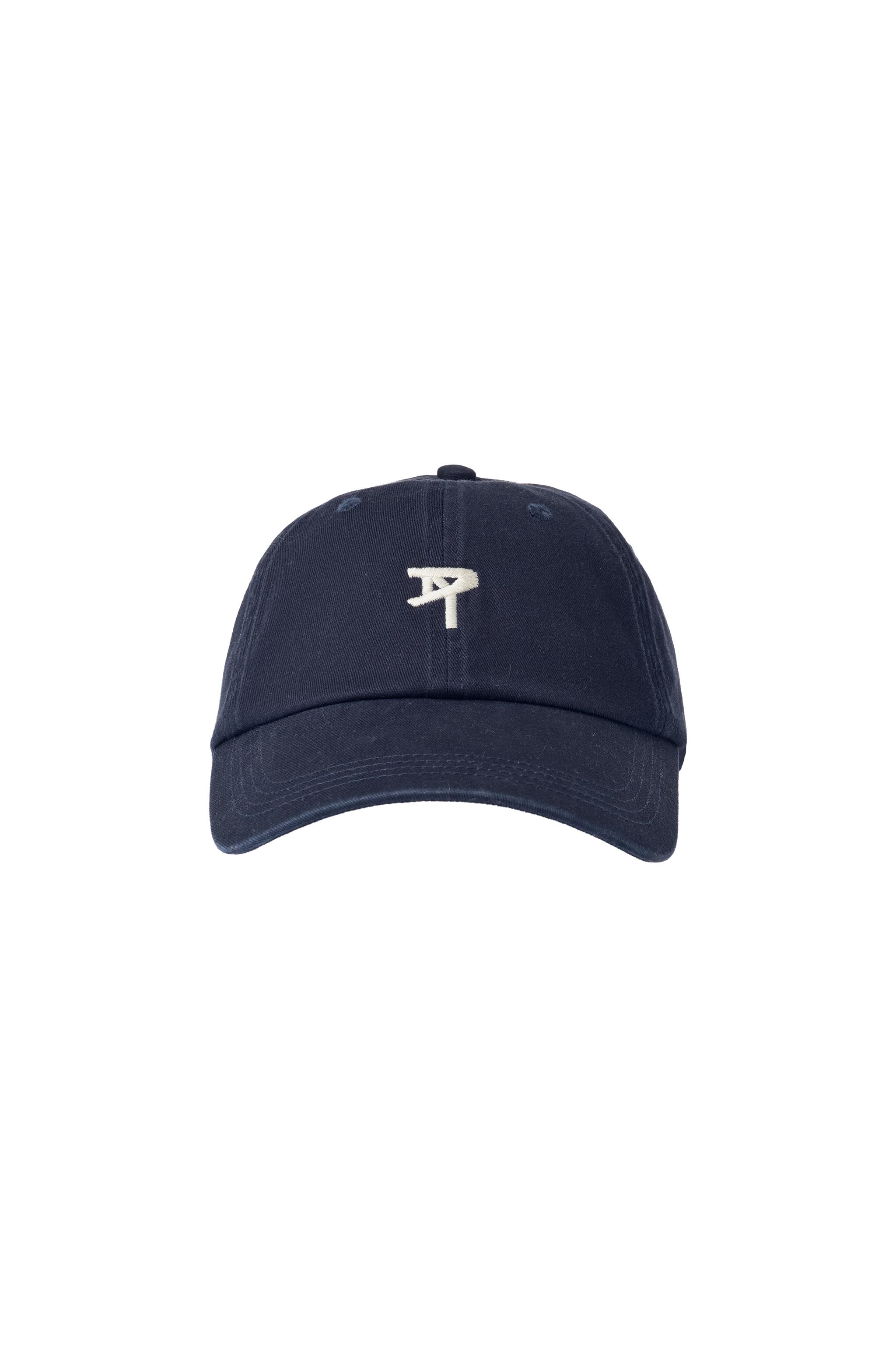 WASHED LOGO CAP — Navy blue