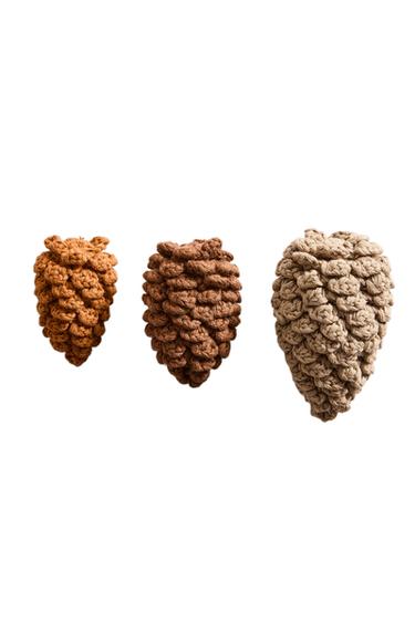 CONJUNTO DE BRINQUEDO DE PINHAS PARA ANIMAIS DE ESTIMAÇÃO (CONJUNTO DE 3) - Marrom da Zara