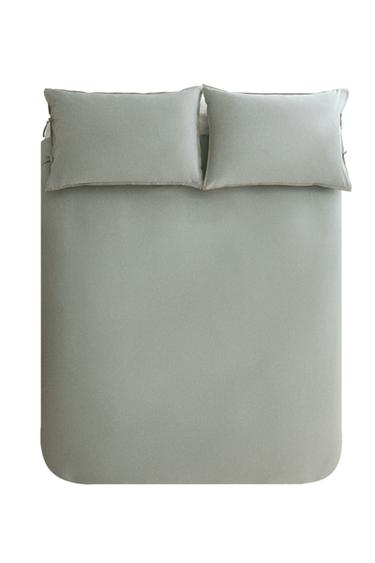 Zara KATHARINE POLE MINI CHECK DUVET COVER - Gray / Blue