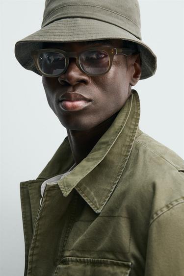 BLOUSON DÉLAVÉ MULTI-POCHES - Marron foncé de Zara - Image 5