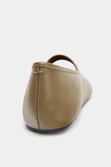 BALLERINES SOFT BRIDE - Vert kaki de Zara - Image 3