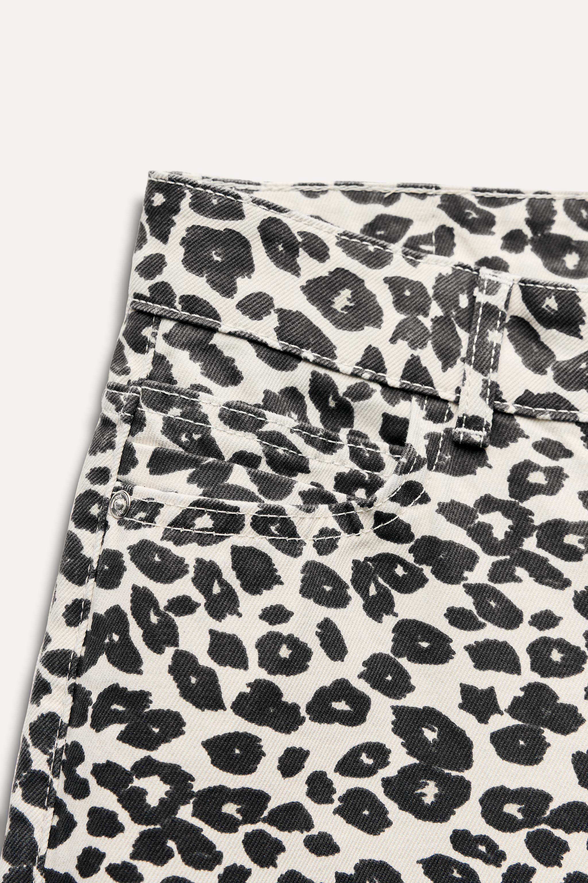 Z1975 WIDE-LEG ANIMAL PRINT JEANS - Leopard | ZARA India Z1975 WIDE-LEG ANIMAL PRINT JEANS - Leopard | ZARA India